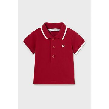 Tricou polo cu detalii contrastante