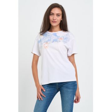 Tricou de bumbac cu model grafic