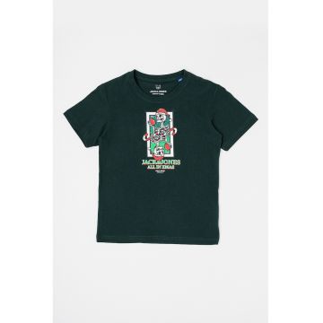 Tricou de bumbac cu tematica de Craciun