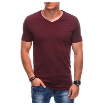 Tricou din bumbac cu decolteu in V