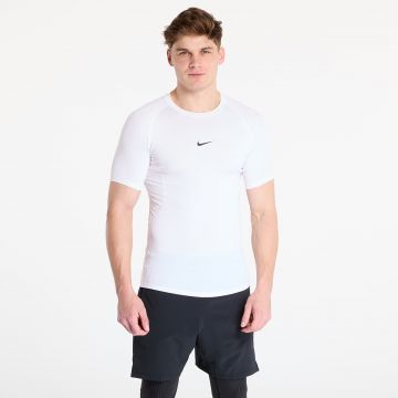 Tricou Nike Pro Men's Dri-FIT Tight Short-Sleeve Fitness Top White/ Black