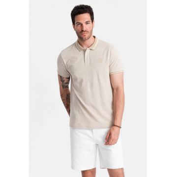 Tricou polo cu garnituri contrastante