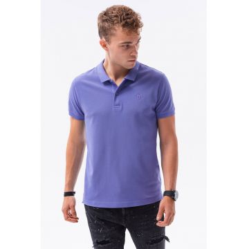 Tricou polo din bumbac cu model pique