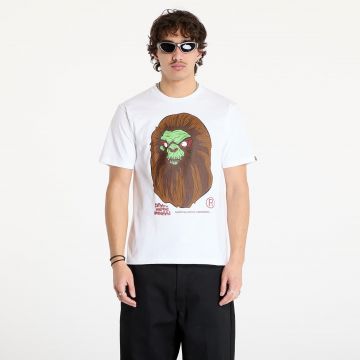 Tricou A BATHING APE Bape Horror Mad Face UNISEX Tee White