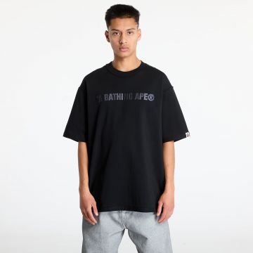 Tricou A BATHING APE Bathing Ape Logo Relaxed Fit Inside Out Tee Black