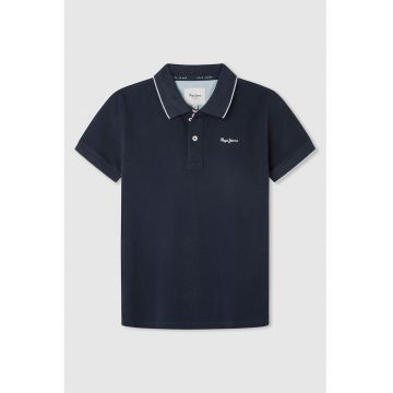 Tricou polo cu logo discret