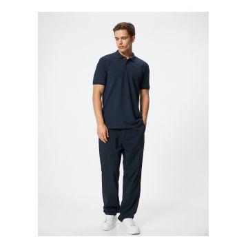 Tricou polo slim fit din bumbac