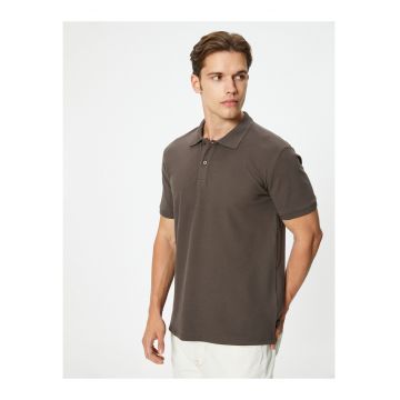 Tricou polo slim fit din bumbac