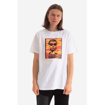 Maharishi tricou din bumbac Warhol Polaroid Portrait T-Shirt OCJ culoarea alb, cu imprimeu 9711.WHITE-WHITE