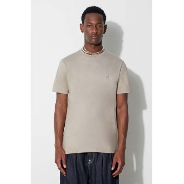 Norse Projects tricou din bumbac Johannes Organic N Logo T-shirt culoarea bej, uni N01.0643.0909