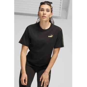 Tricou cu decolteu la baza gatului si logo 685292