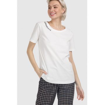 Tricou cu decolteu rotund