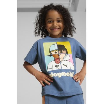 Tricou de bumbac cu imprimeu Playmobil