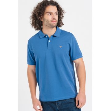 Tricou polo din bumbac cu aspect pique