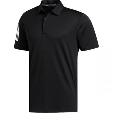 Tricou barbati adidas Polo Shirt 3-Stripe Basic Golf Polo Shirt FJ9837, L, Negru