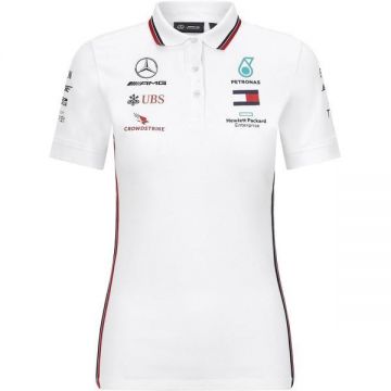 Tricou femei Mercedes Mapm Rp Polo 141191042-200, L, Alb