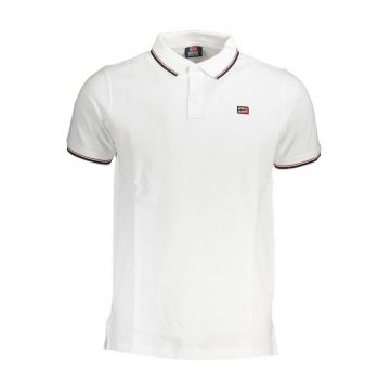 Tricou polo barbati - 1963 - 100% Bumbac - Alb - XL - INTL - 20778