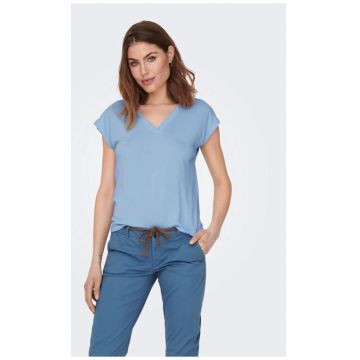 Tricou dama - 23568 - Modal - Albastru celest