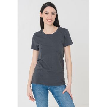 Tricou din amestec de modal cu model