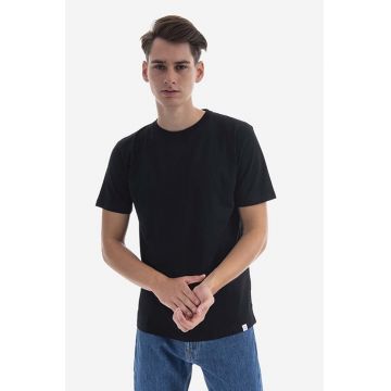 Norse Projects tricou din bumbac barbati, culoarea negru, neted