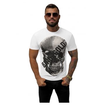 Tricou barbati - Bumbac - Alb blackgold