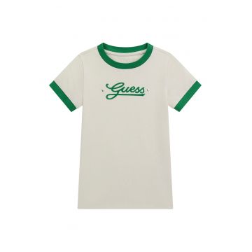 Tricou din amestec de bumbac cu model logo