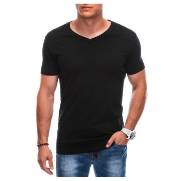 Tricou din bumbac cu decolteu in V