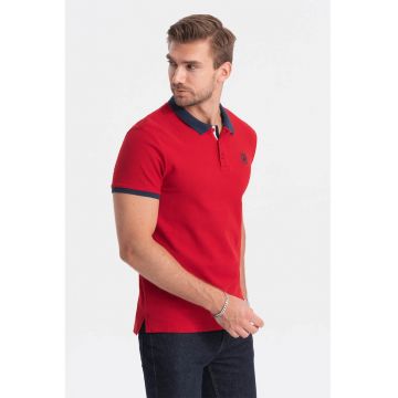 Tricou polo din material pique