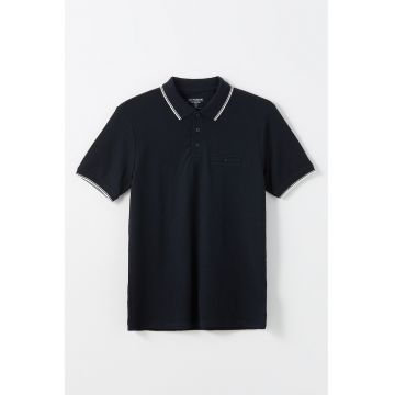 Tricou polo elastic