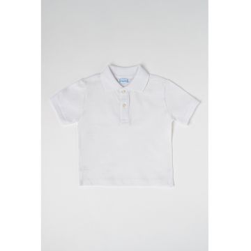 Tricou polo uni de bumbac