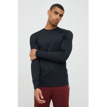 Under Armour longsleeve funcțional Tactical culoarea negru, neted