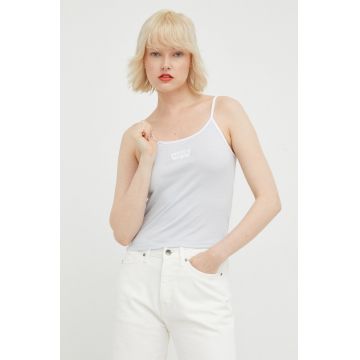 Levi's top din bumbac culoarea gri