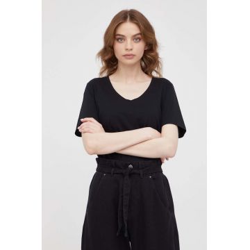 Marc O'Polo tricou din bumbac culoarea negru