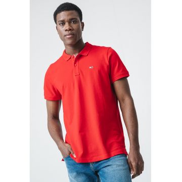 Tricou polo slim fit din bumbac