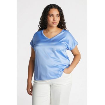 Tricou cu partea frontala de satin