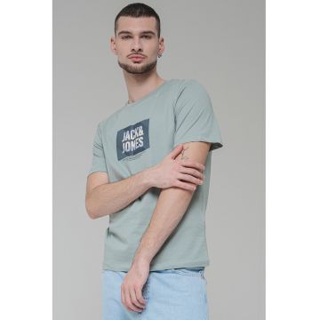 Tricou de bumbac cu logo Hudson