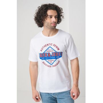 Tricou de bumbac organic cu imprimeu logo