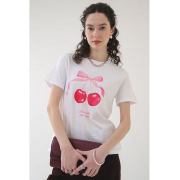 Tricou de bumbac organic Scarlet