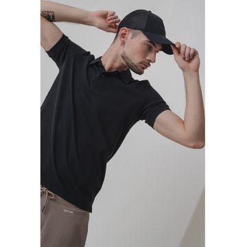 Tricou polo din amestec de bumbac organic