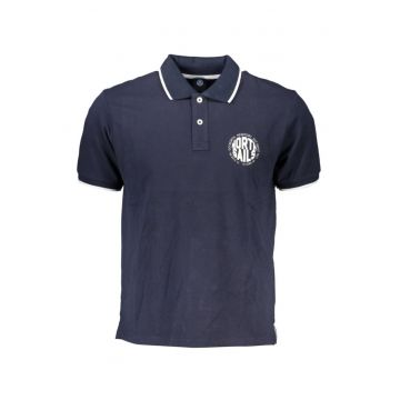 Tricou polo barbati - cu imprimeu cu logo - Regular fit - Bleumarin