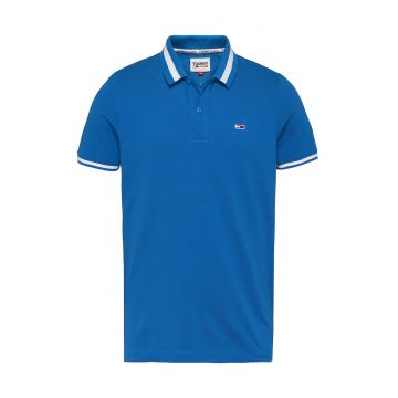 Tricou Polo - slim fit din amestec de bumbac organic