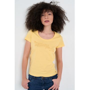 Tricou de bumbac cu text