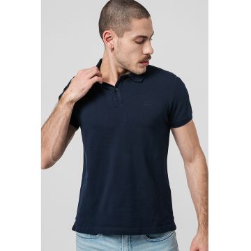 Tricou polo din bumbac pique