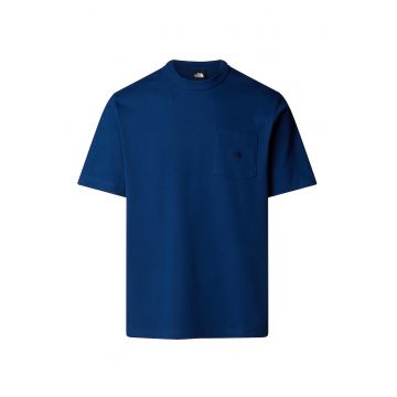 Tricou relaxed fit cu buzunar pe piept