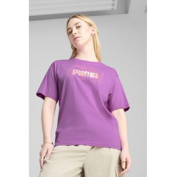 Tricou relaxed fit cu logo