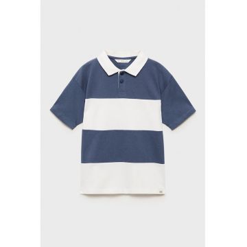 Tricou polo cu model in doua nuante