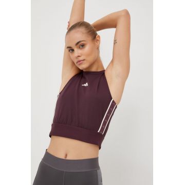 adidas Performance top de antrenament Techfit culoarea violet