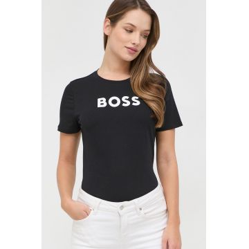 BOSS tricou din bumbac culoarea negru 50468356