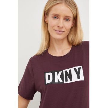 Dkny tricou femei, culoarea violet