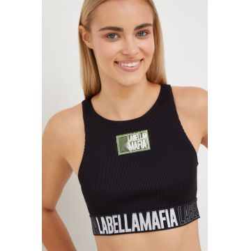 LaBellaMafia top de antrenament Fan culoarea negru